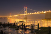 Severn Bridge by moonlight