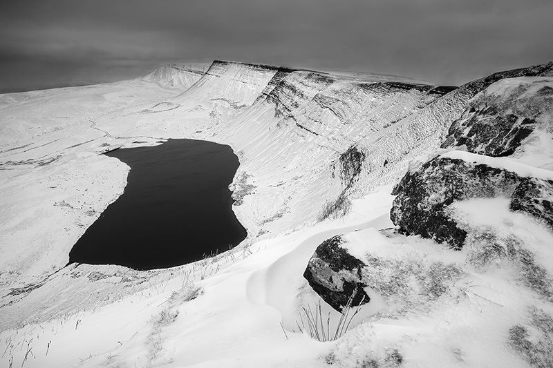 Black Mountain in snow