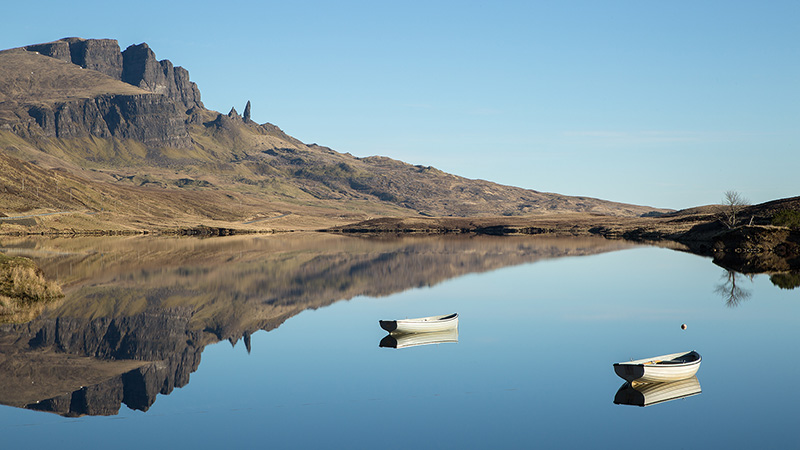 Old Man of Storr reflected