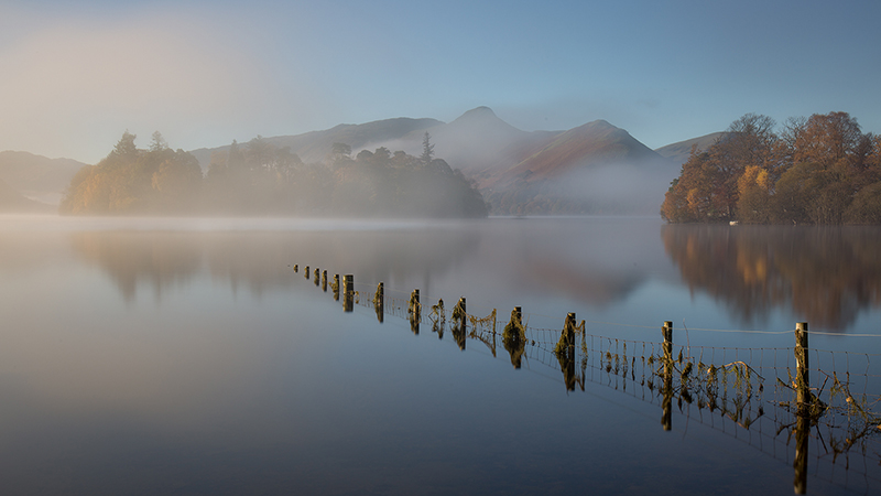 Misty morning, Derwentwater