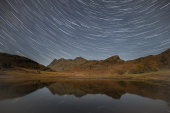 Star Trails over Langdale Pikes