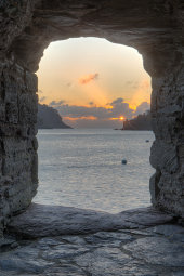 Sunrise over Dartmouth Castle