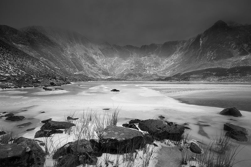 Cwm Idwal frozen