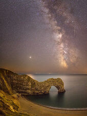 Milky Way, Mars and Meteor