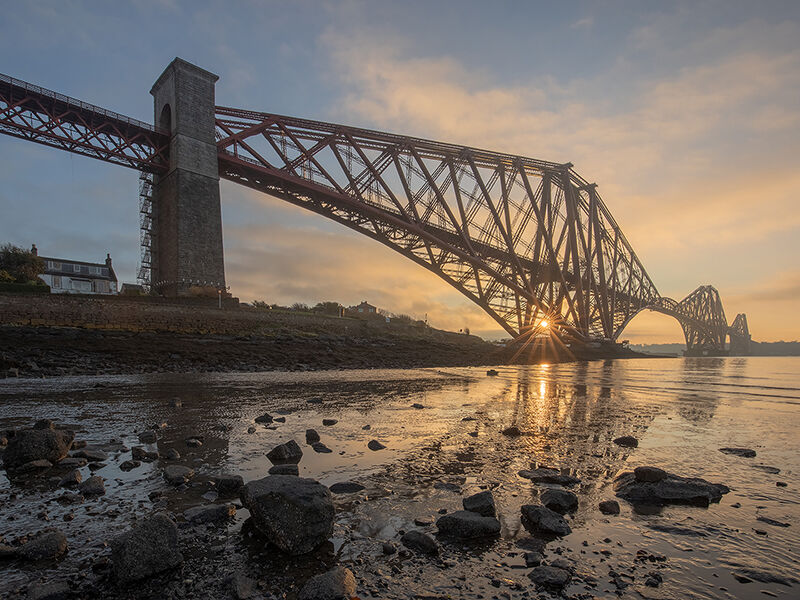 Forth Bridge at sunrise