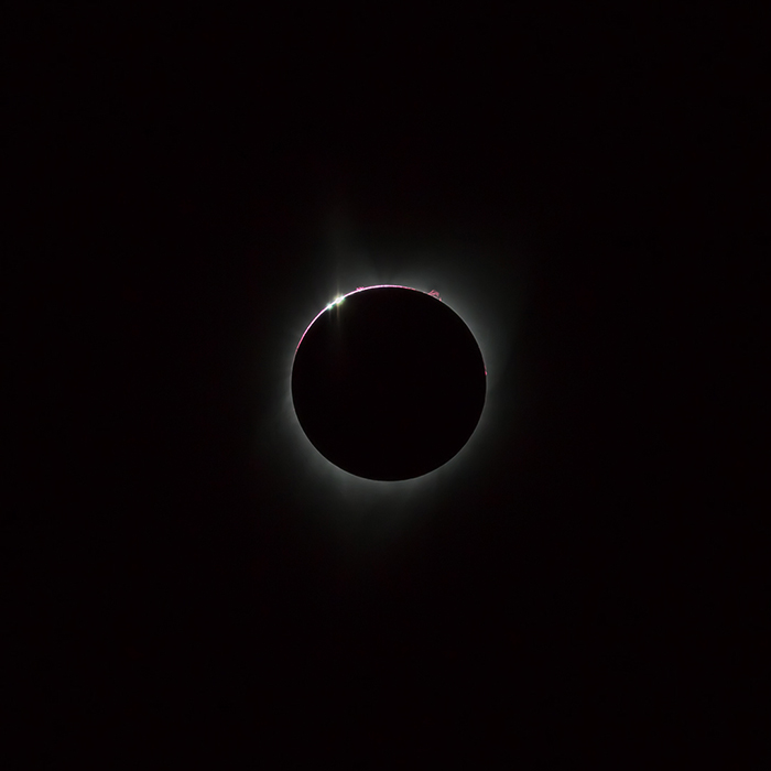 Baily's beads and Solar Prominence