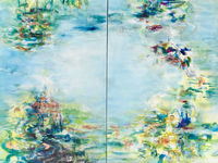 100211 Water Jazz 1 +2. For enquiries about this work please contact NoonPowellFineArt.