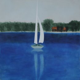 Echo. Acrylic on Board. 51 x 51 cm