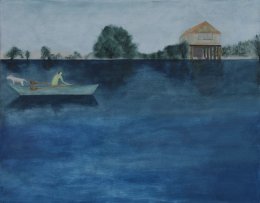 The Coxswain. Acrylic on Board. 41 x 33 cm