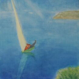 Tacking. Acrylic on Board. 32 x 41 cm