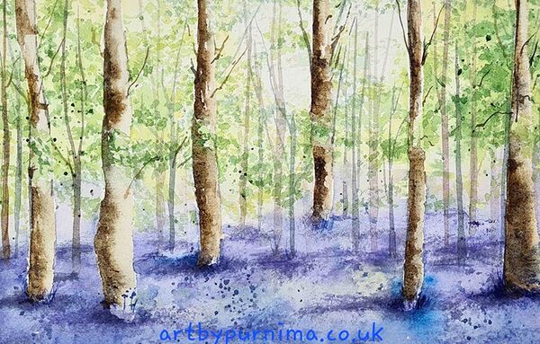 Bluebell Woods by Purnima