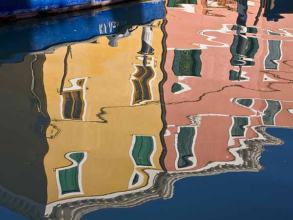 Burano Houses Reflected