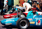 F2 cars in Paddock, Thruxton 1969