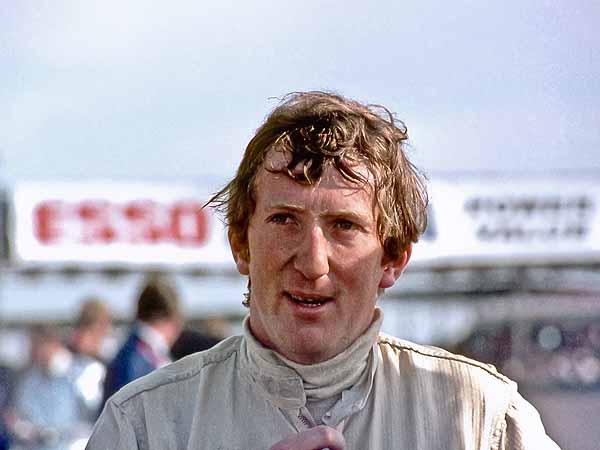 Jochen Rindt after winning F2 International Thruxton 1969