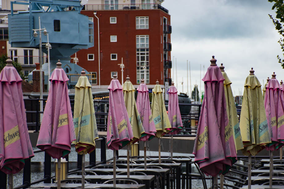 Deserted Cafe, Gunwharf Quays