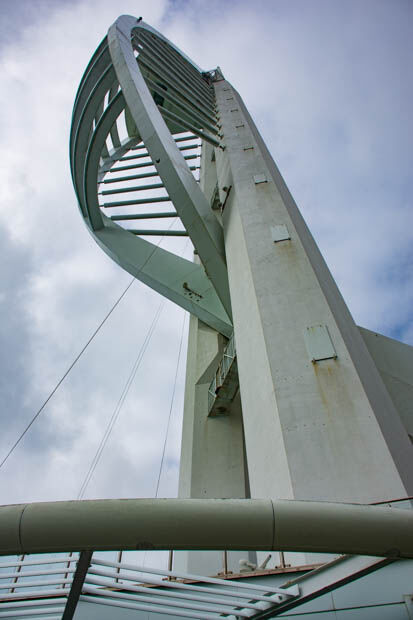 The Spinnaker Tower from below