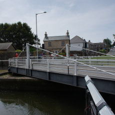 The Swing Bridge at Glasson Opens