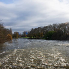 River Thames at Caversham Lock Weir