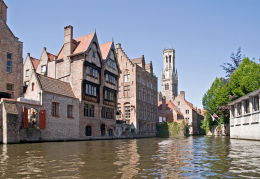 Bruges from Huidenvettersplein.