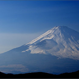 Mount Fuji. Late winter's afternoon. Japan.