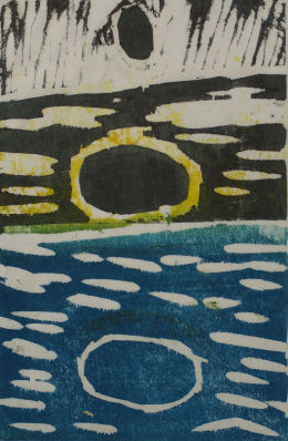 Yellow, Blue and Black Rocks