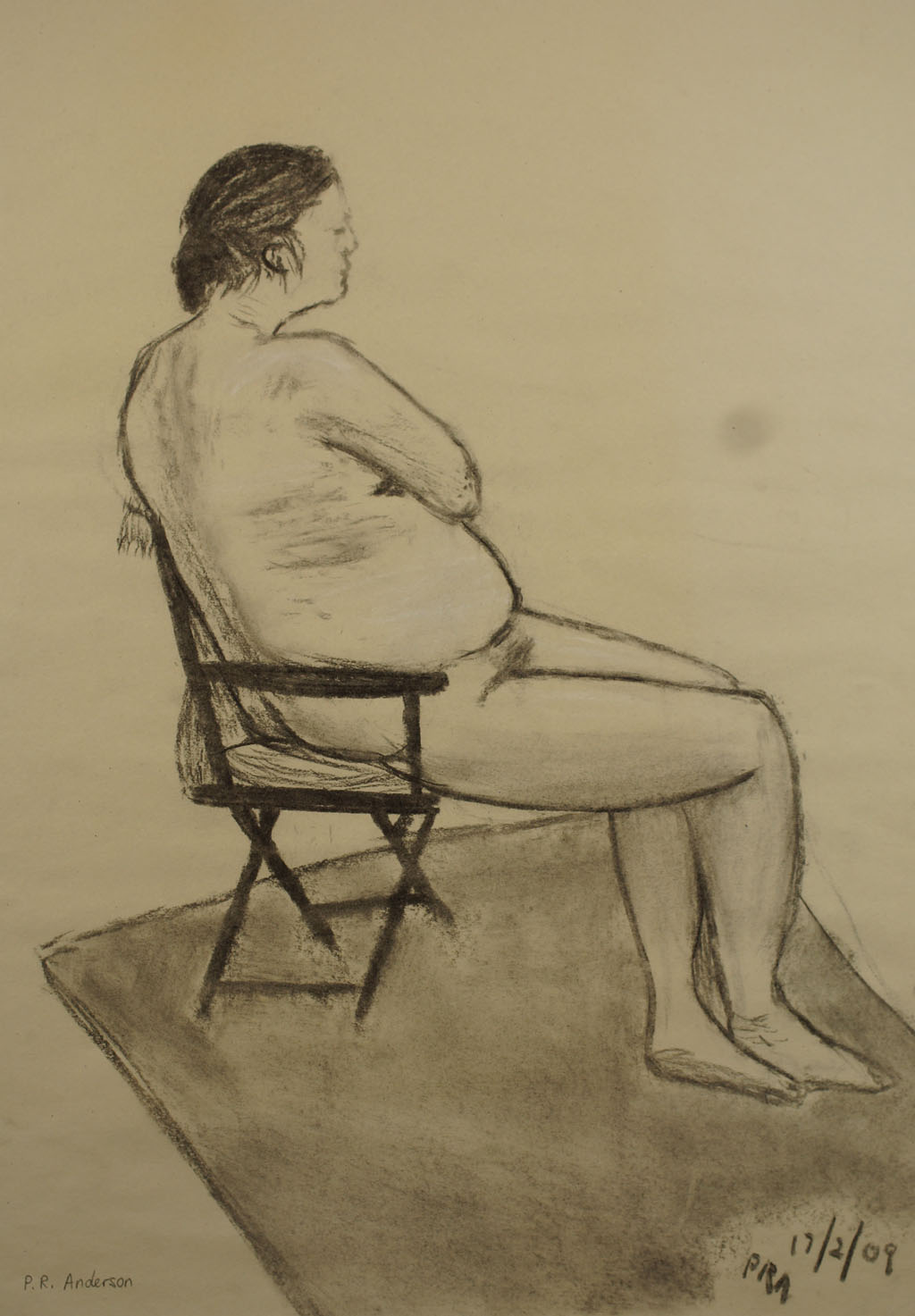 Woman Sitting on Chair