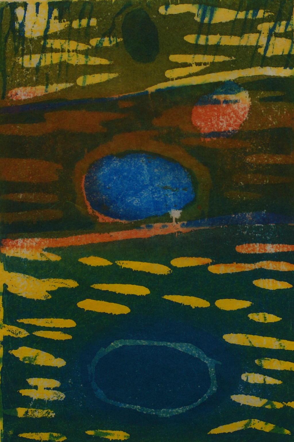 Yellow, Orange and Blue Rocks