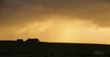 Orkney Farm at Sunset.