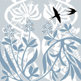 SWALLOWS AND HONEYSUCKLE RM052