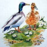 Ducks and Daisies (sold)