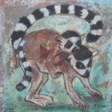 Hang on tight !  (Ink & oil pastel)