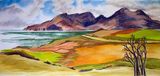 Janet Waters:<br><I>Mountains of Rhum from Eigg, Scotland</I>