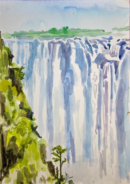 Janet Waters:<br><I>The Victoria Falls, Zimbabwe (2)</I>
