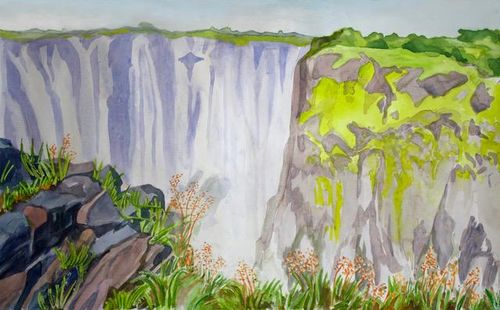 Janet Waters:<br><I>The Victoria Falls, Zimbabwe (1)</I>