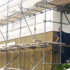 Staining for P.Chapman Construction Carbis Bay St.Ives