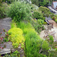Jet washing Decking Planks For P.Chapman Construction Carbis Bay St. Ives