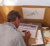 Painting aboard "Brillig"