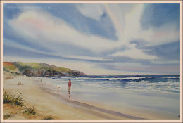 Woolacombe Beach 14"x22"