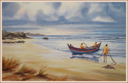 Algarve Fishermen 14"x21"