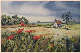 Old Barn Cottage 14"x22"