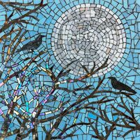 MOONSTRUCK CROWS MOSAIC
