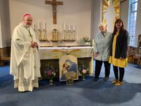 St Aelred's RC Church mosaic commission Sue Kershaw, mosaic artist