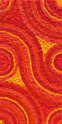 Abstract mosaic by Sue Kershaw, mosaic artist