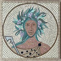 Mosaic commission Four Seasons Cirencester by Sue Kershaw , mosaic artist, Autumn
