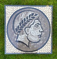 Condercum Hadrian's Wall mosaic commission by Sue Kershaw, mosaic artist