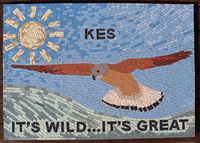 Barnsley Metropolitan Borough Council mosaic commission by Sue Kershaw, mosaic artist Athersley Wood
