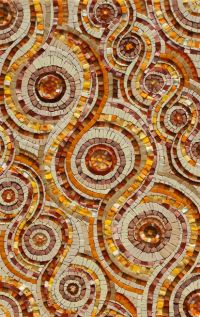 Abstract mosaic by Sue Kershaw, mosaic artist