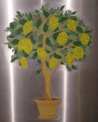 Lemon Tree Restaurant mosaic commission, Kirkbymoorside by mosaic artist Sue Kershaw