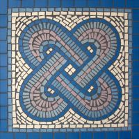 roman mosaic by mosaic artist Sue Kershaw