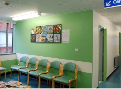 York Hospital mosaics in Outpatients Department Waiting Room